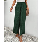 Ariana | Damen Hose Mit Hoher Taille Und Geometrischem Print