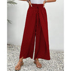 Ariana | Damen Hose Mit Hoher Taille Und Geometrischem Print