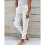 Esme | Damen Verkürzte Hose Mit Kordelzugbund