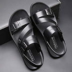 Xavier | Herren Ledersandalen Mit Schnallenriemen