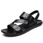 Xavier | Herren Ledersandalen Mit Schnallenriemen