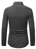 Ethan | Herren Slim-Fit Hemd Mit Knopfleiste Und Langarm