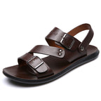 Xavier | Herren Ledersandalen Mit Schnallenriemen