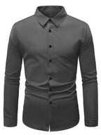 Ethan | Herren Slim-Fit Hemd Mit Knopfleiste Und Langarm