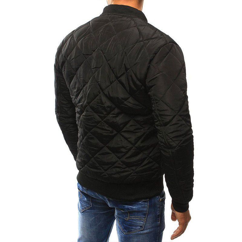 Ethan | Herren Gesteppte Jacke Mit Reißverschluss Und Rippkragen