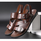 Xavier | Herren Ledersandalen Mit Schnallenriemen