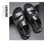 Xavier | Herren Ledersandalen Mit Schnallenriemen