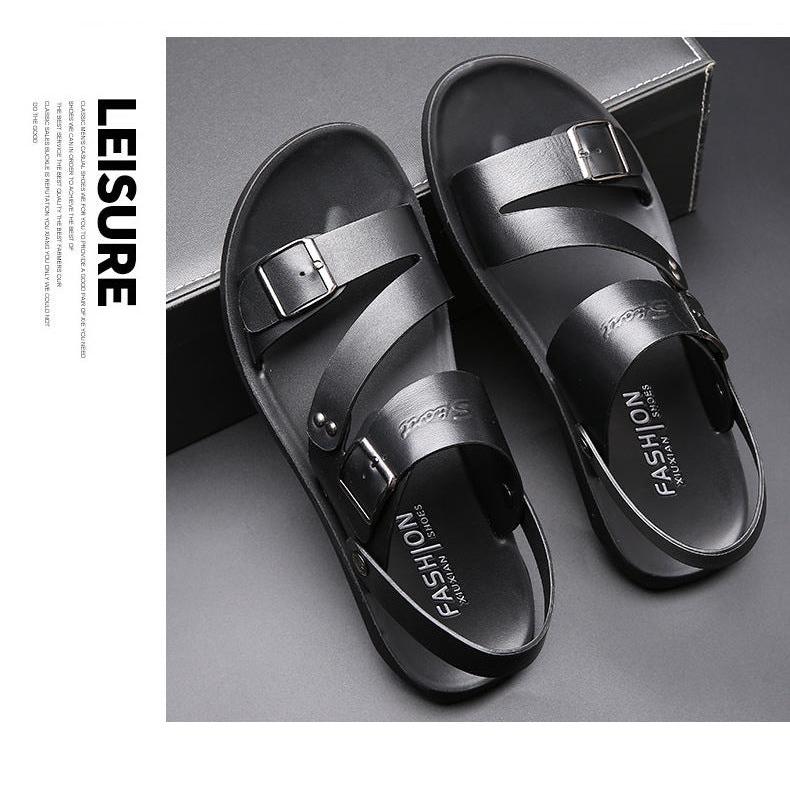 Xavier | Herren Ledersandalen Mit Schnallenriemen