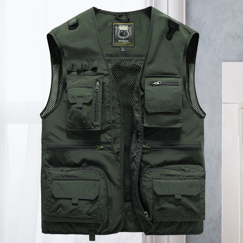 Brandon | Herren Utility Weste Mit Reißverschlüssen Und Pattentaschen