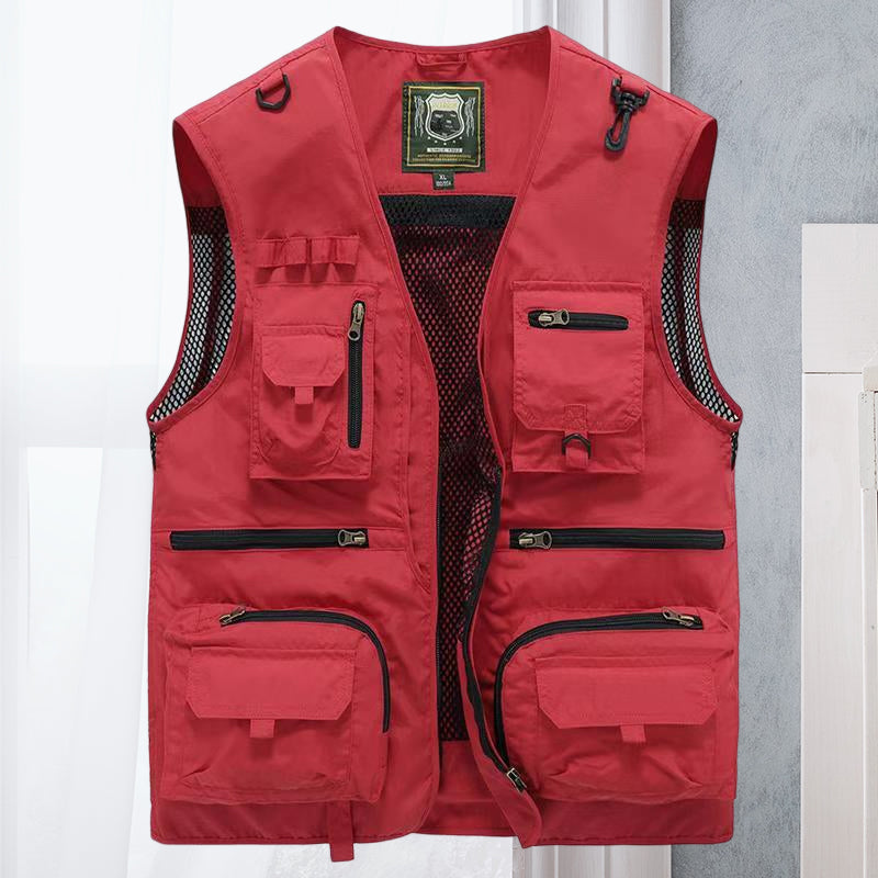 Brandon | Herren Utility Weste Mit Reißverschlüssen Und Pattentaschen