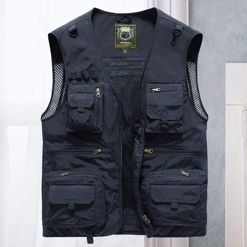 Brandon | Herren Utility Weste Mit Reißverschlüssen Und Pattentaschen