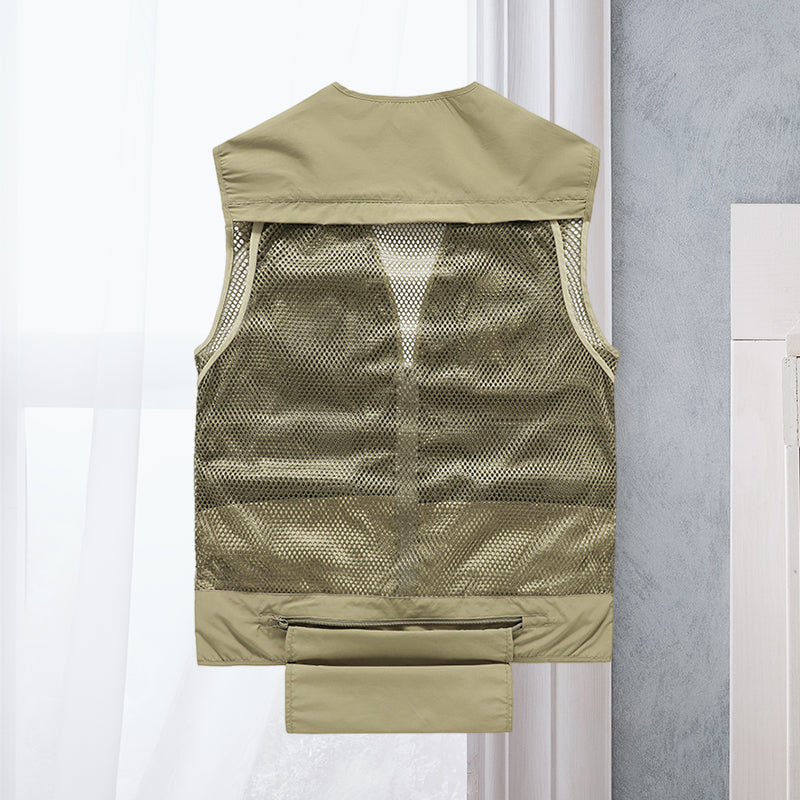 Brandon | Herren Utility Weste Mit Reißverschlüssen Und Pattentaschen