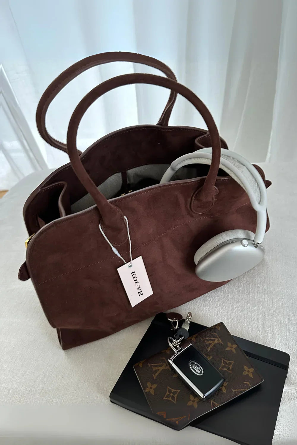 Hailey | Damen Lederhandtasche Mit Doppelten Tragegriffen