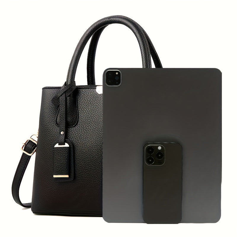 Vivian | Damen Strukturierte Handtasche Mit Schulterriemen