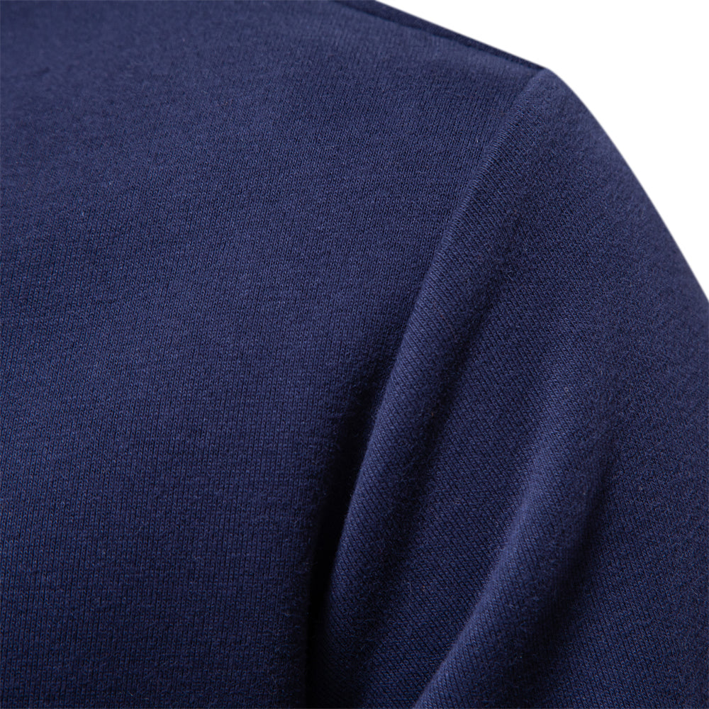 Tobias | Herren Langarm Polo Shirt Mit Kontrastkragen