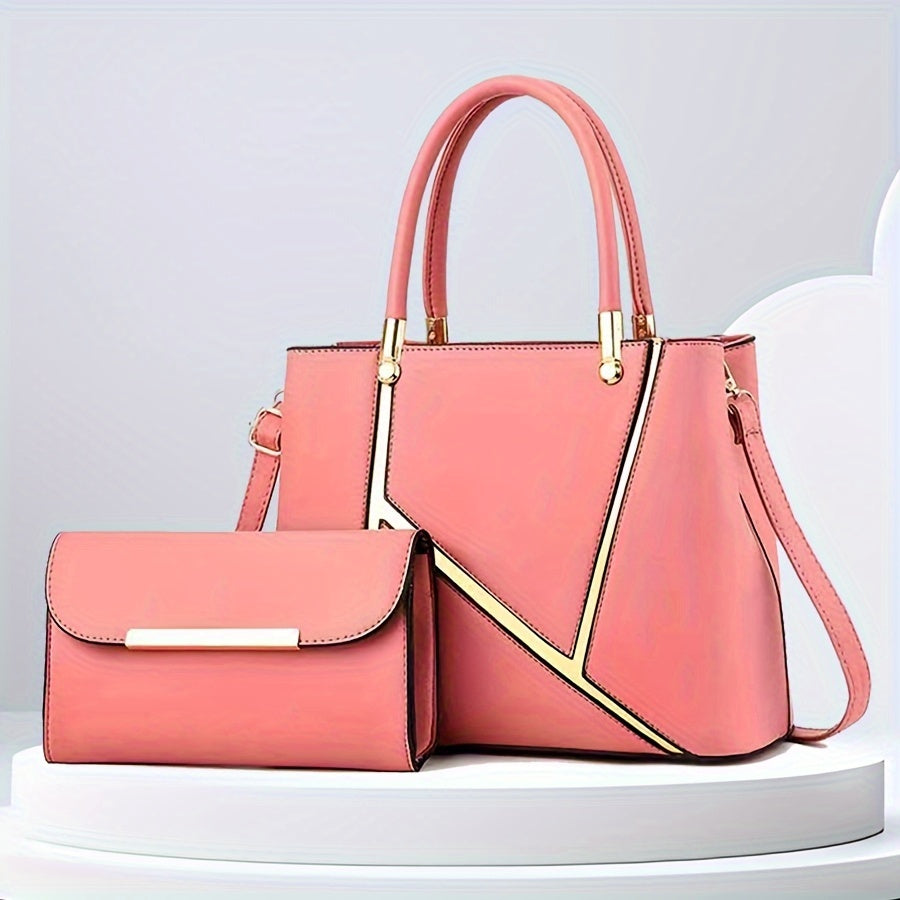 Gianna | Damen Zweiteiliges Handtaschen Set Mit Tote Und Clutch