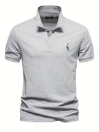 David | Herren Kurzarm Poloshirt Mit Knopfleiste