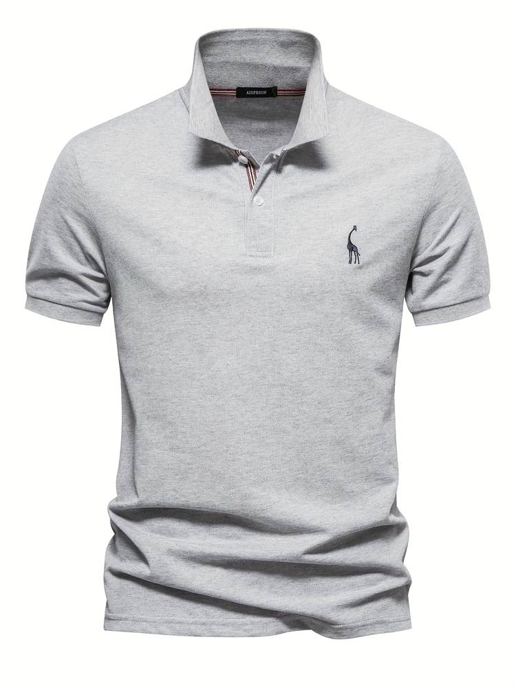 David | Herren Kurzarm Poloshirt Mit Knopfleiste