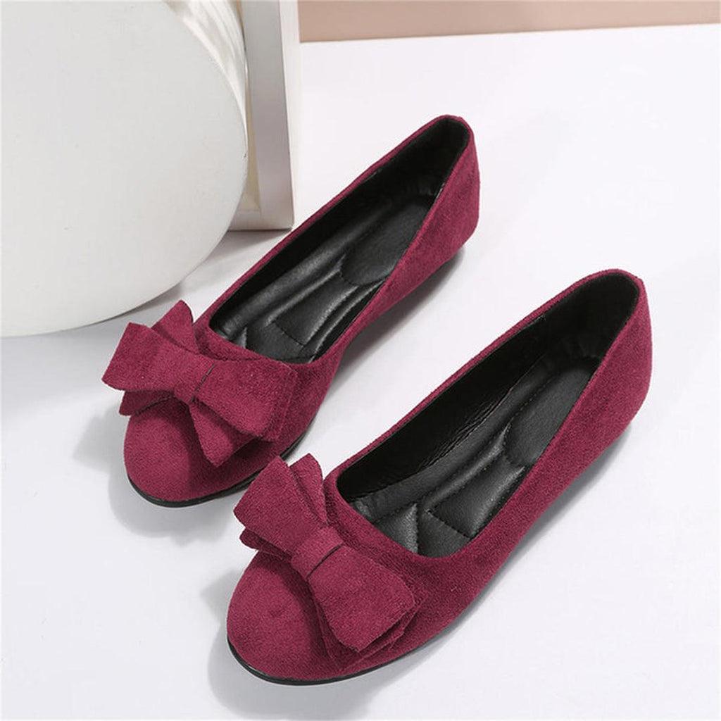 Hailey | Damen Ballerinas mit Schleifenapplikation und flacher Sohle
