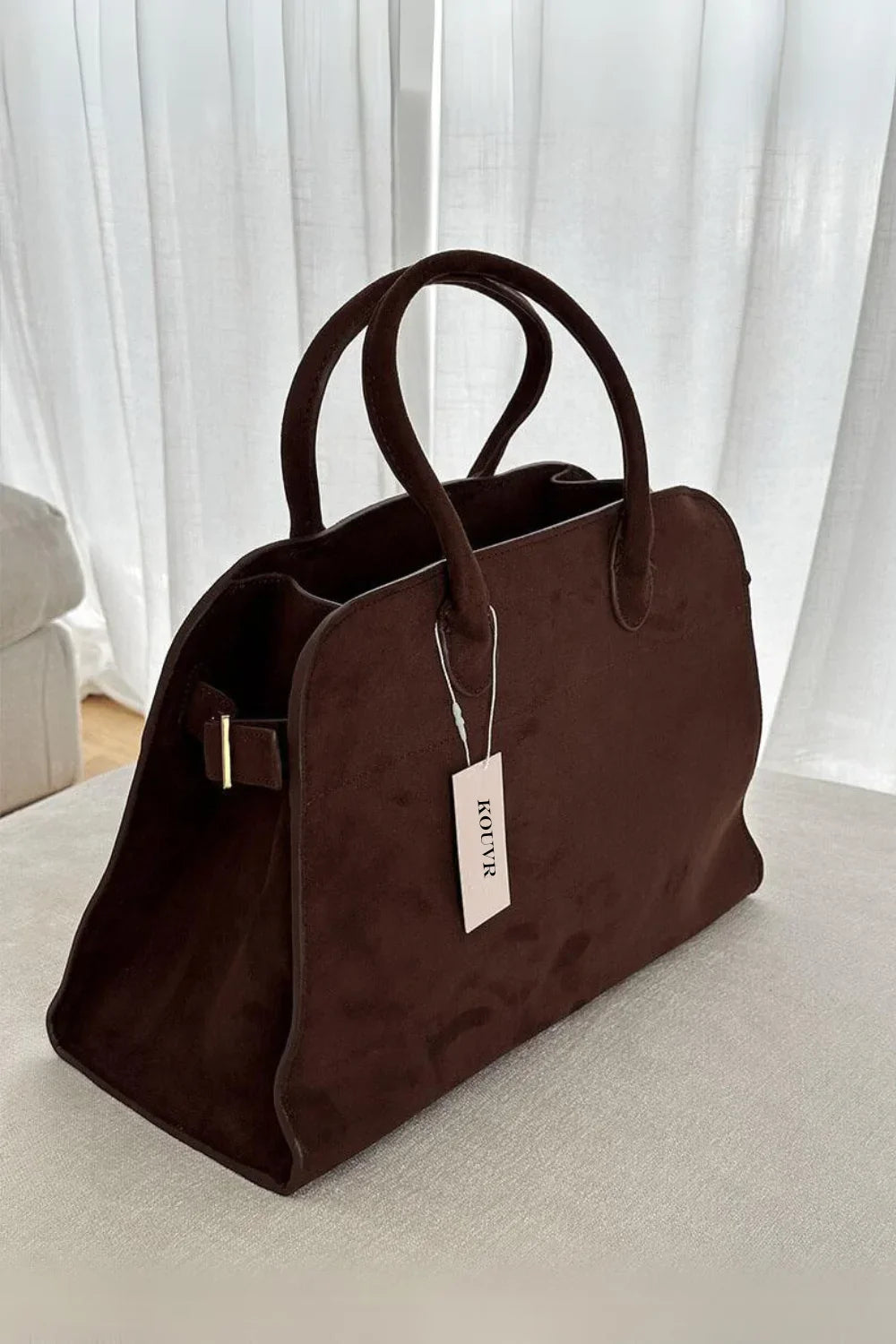 Hailey | Damen Lederhandtasche Mit Doppelten Tragegriffen