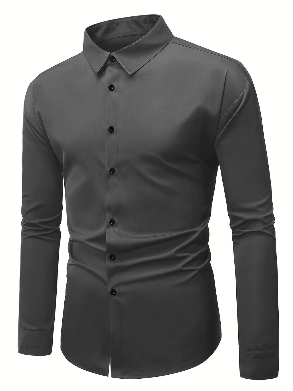 Ethan | Herren Slim-Fit Hemd Mit Knopfleiste Und Langarm