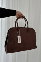 Hailey | Damen Lederhandtasche Mit Doppelten Tragegriffen