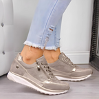 Olivia | Damen Schnürsneaker Mit Seitlichem Reißverschluss