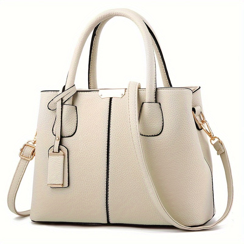 Vivian | Damen Strukturierte Handtasche Mit Schulterriemen