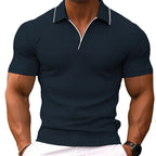 Caleb | Herren Kurzarm Poloshirt Mit Knopfleiste