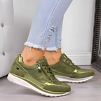 Olivia | Damen Schnürsneaker Mit Seitlichem Reißverschluss