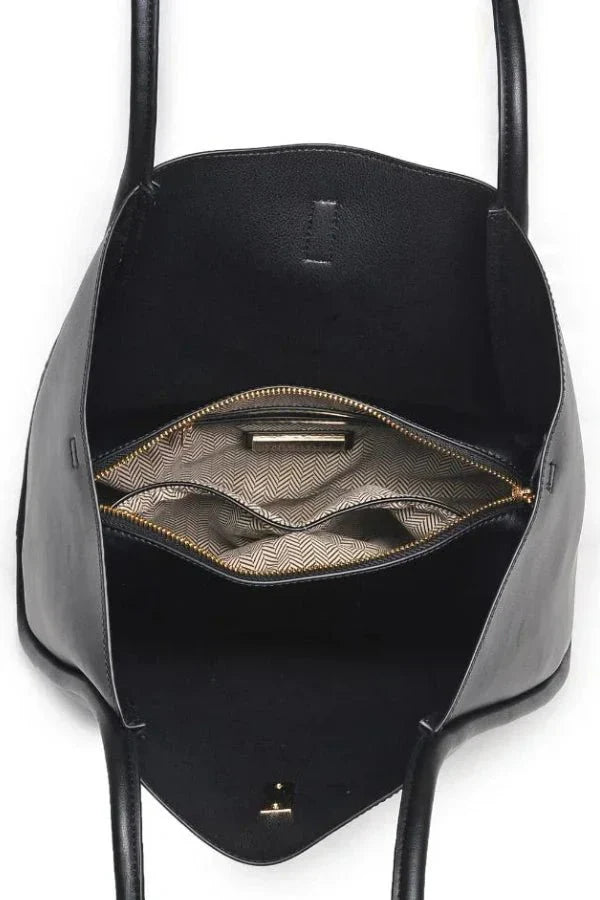 Natalia | Damen Schultertasche Mit Reißverschlussfach
