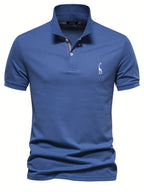 David | Herren Kurzarm Poloshirt Mit Knopfleiste