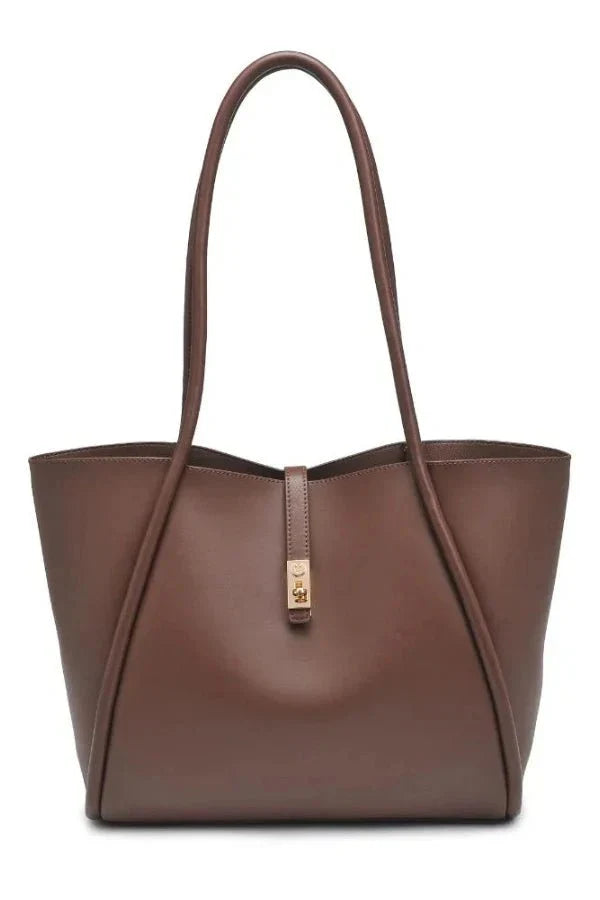 Natalia | Damen Schultertasche Mit Reißverschlussfach