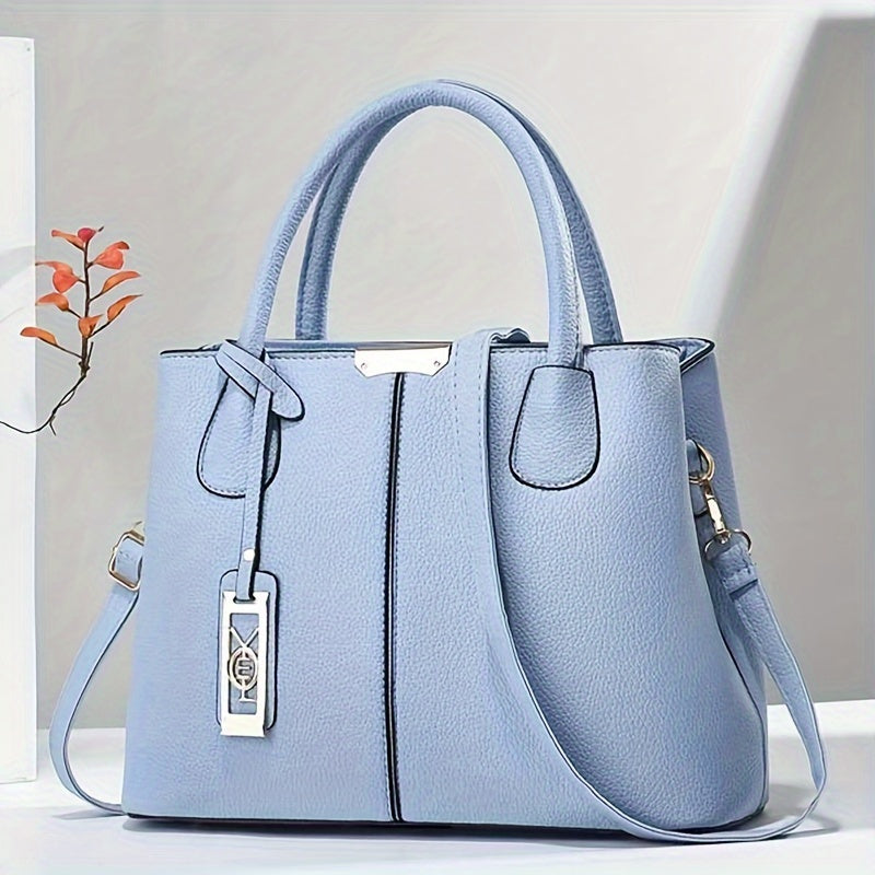 Vivian | Damen Strukturierte Handtasche Mit Schulterriemen