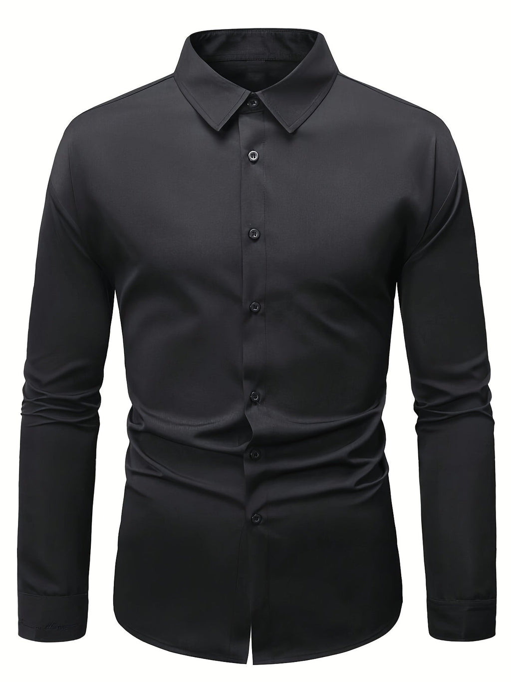 Ethan | Herren Slim-Fit Hemd Mit Knopfleiste Und Langarm