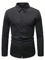 Ethan | Herren Slim-Fit Hemd Mit Knopfleiste Und Langarm