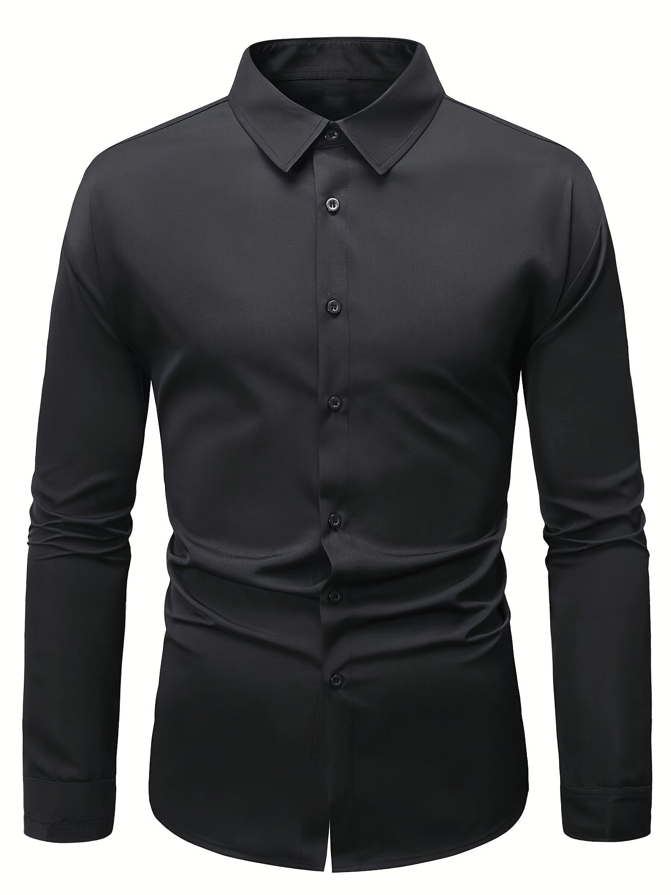 Ethan | Herren Slim-Fit Hemd Mit Knopfleiste Und Langarm