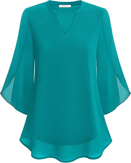 Danielle | Damen Langarm Bluse Mit Lockerer Passform