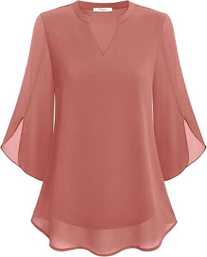 Danielle | Damen Langarm Bluse Mit Lockerer Passform