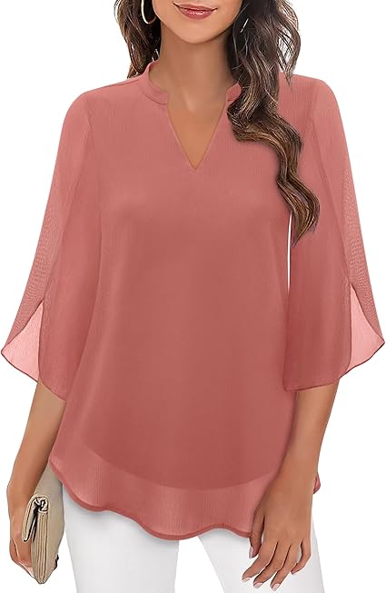 Danielle | Damen Langarm Bluse Mit Lockerer Passform