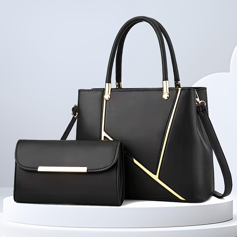 Gianna | Damen Zweiteiliges Handtaschen Set Mit Tote Und Clutch