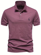 David | Herren Kurzarm Poloshirt Mit Knopfleiste