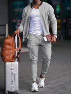 Derek | Herren Set Mit Reißverschluss Pullover Und Jogginghose