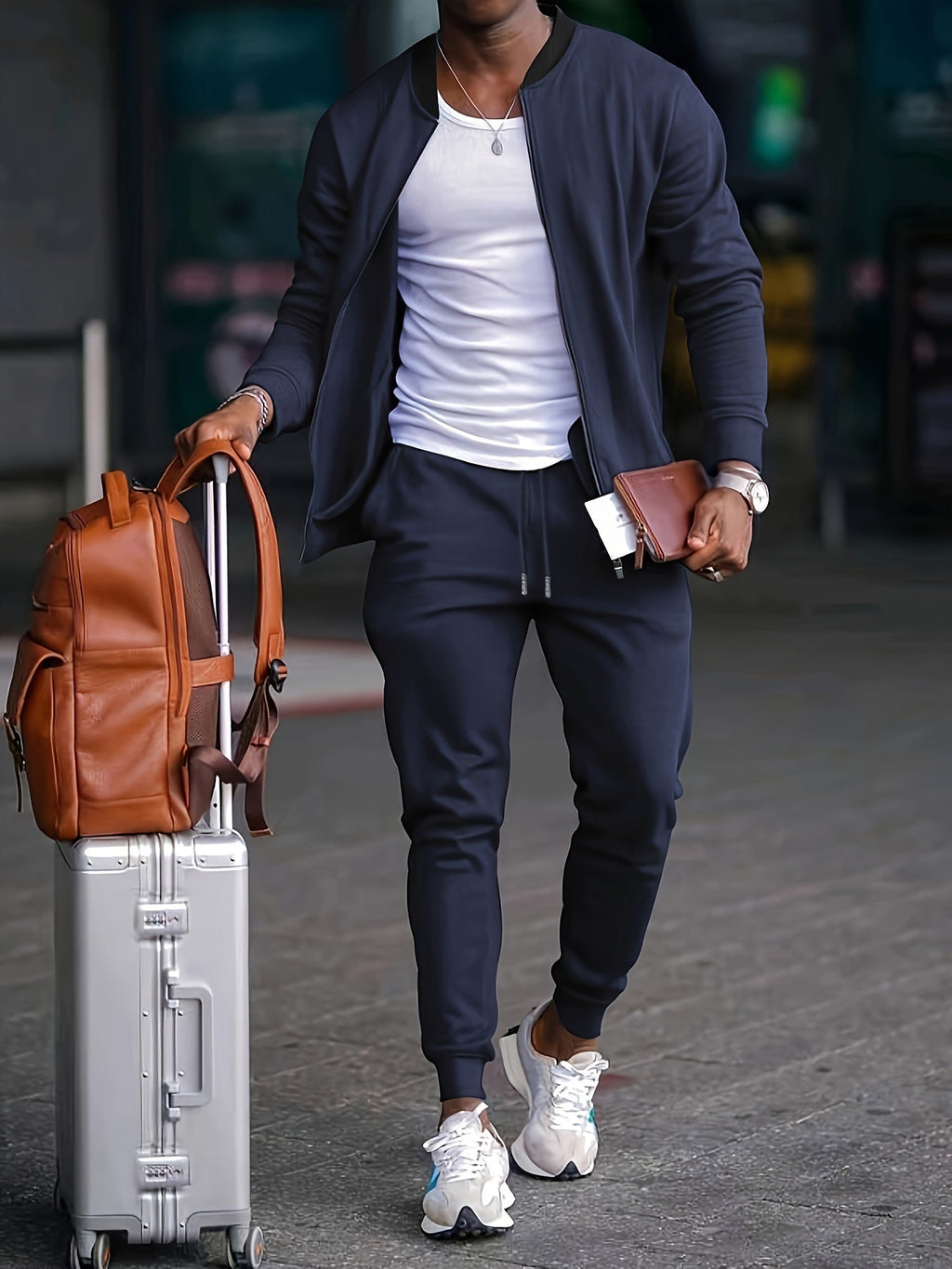 Derek | Herren Set Mit Reißverschluss Pullover Und Jogginghose