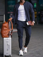 Derek | Herren Set Mit Reißverschluss Pullover Und Jogginghose