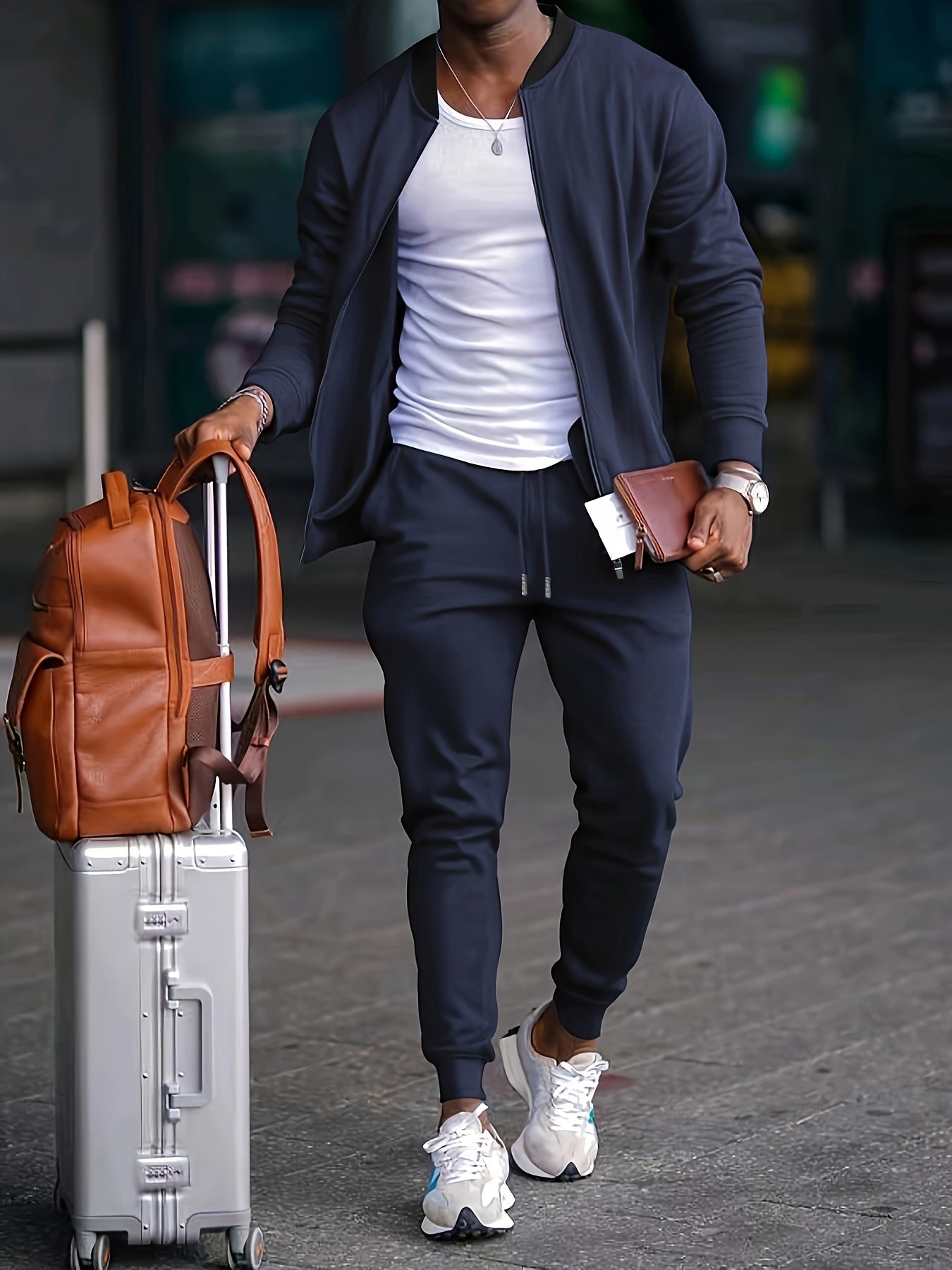 Derek | Herren Set Mit Reißverschluss Pullover Und Jogginghose
