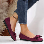 Hailey | Damen Ballerinas mit Schleifenapplikation und flacher Sohle