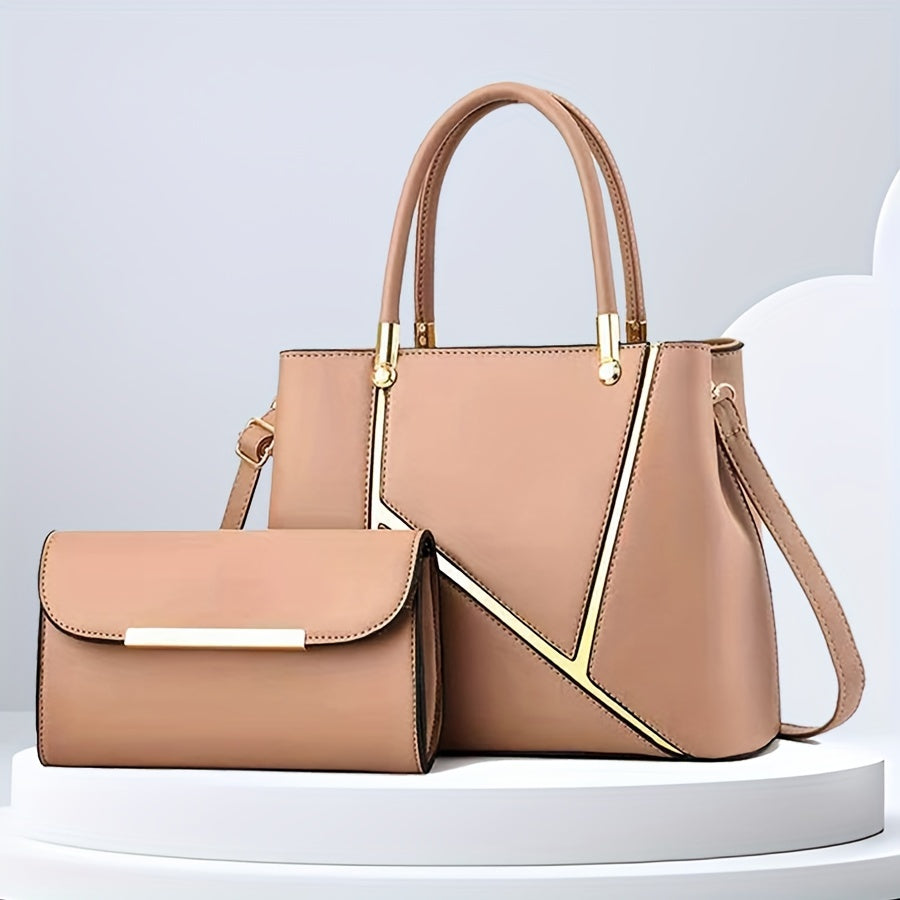 Gianna | Damen Zweiteiliges Handtaschen Set Mit Tote Und Clutch
