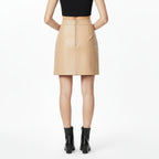 Rory | Damen High Rise A-Linien Minirock Mit Figurbetonter Passform