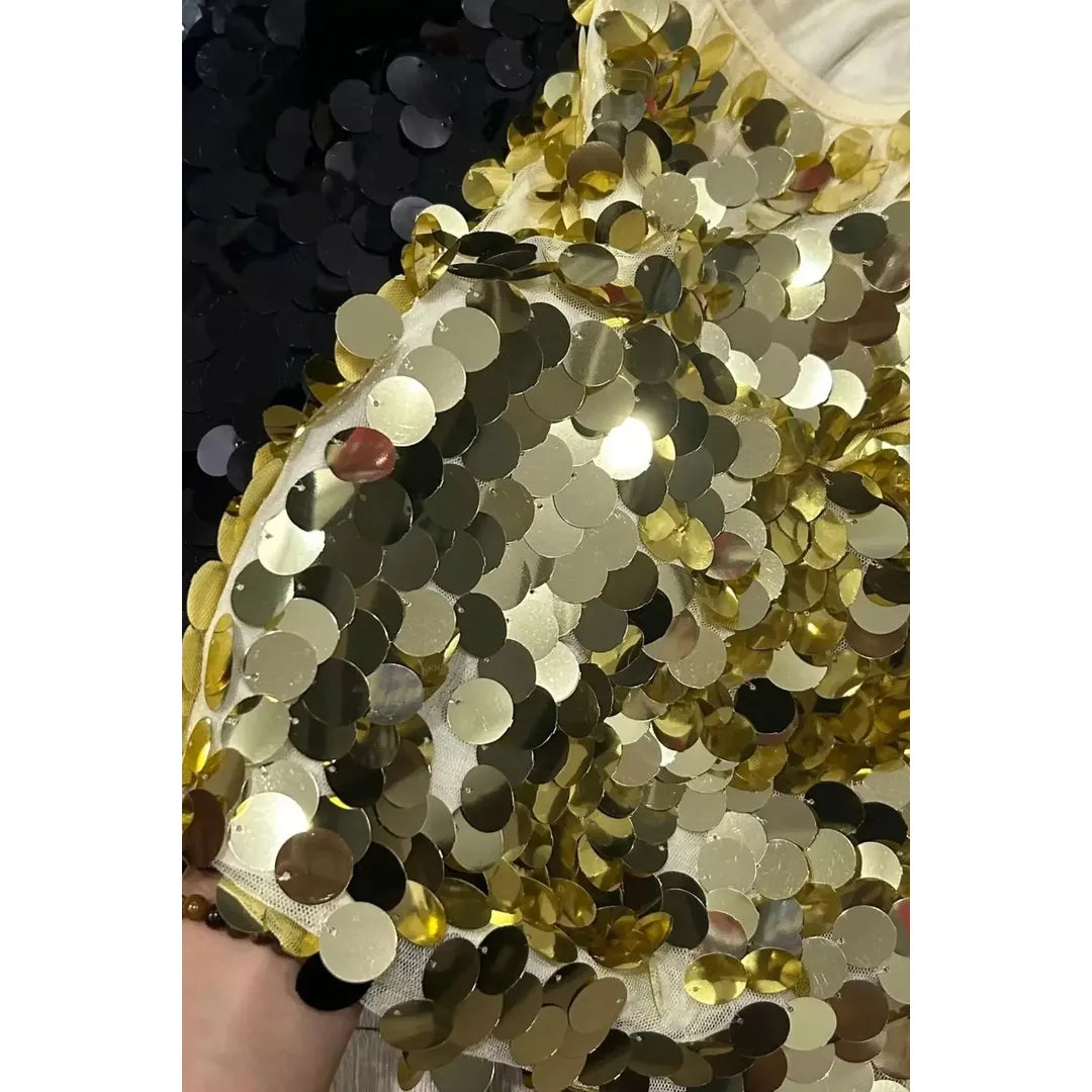 Madison | Damen Minirock mit Paillettenbesatz und geradem Schnitt